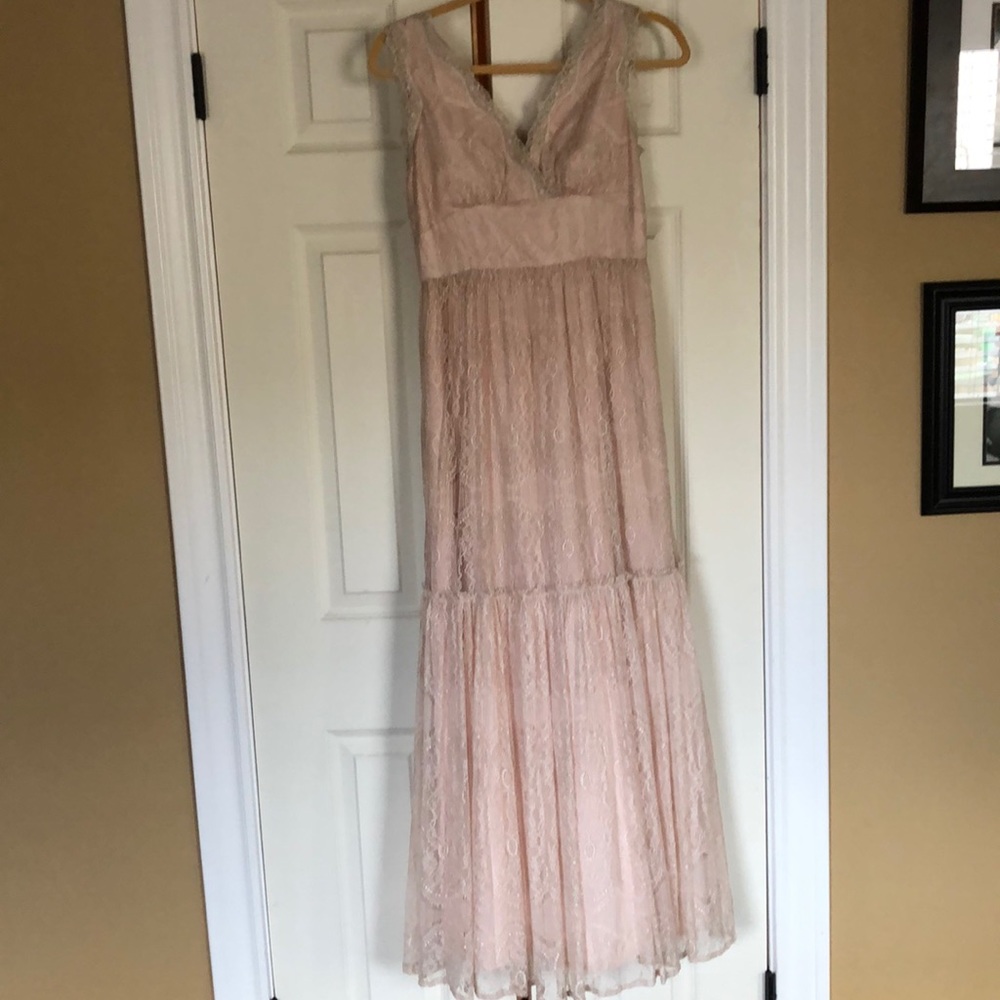Light pink lace dress